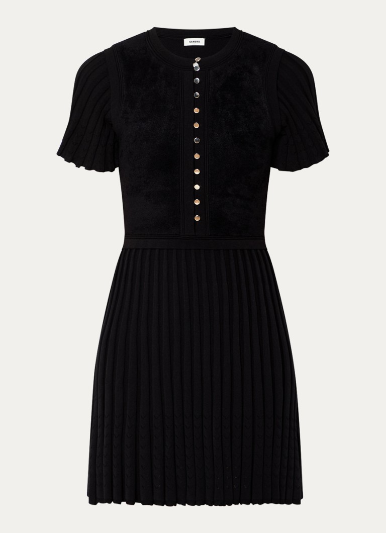 Sandro Mini bluza-haljina s naborima