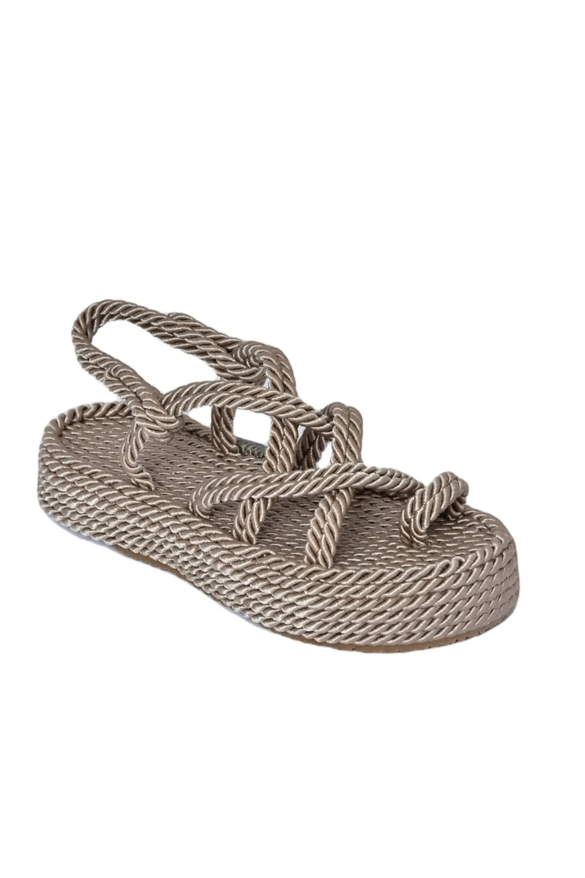 Fox Shoes  Nerzfarbene Damensandalen H596021304