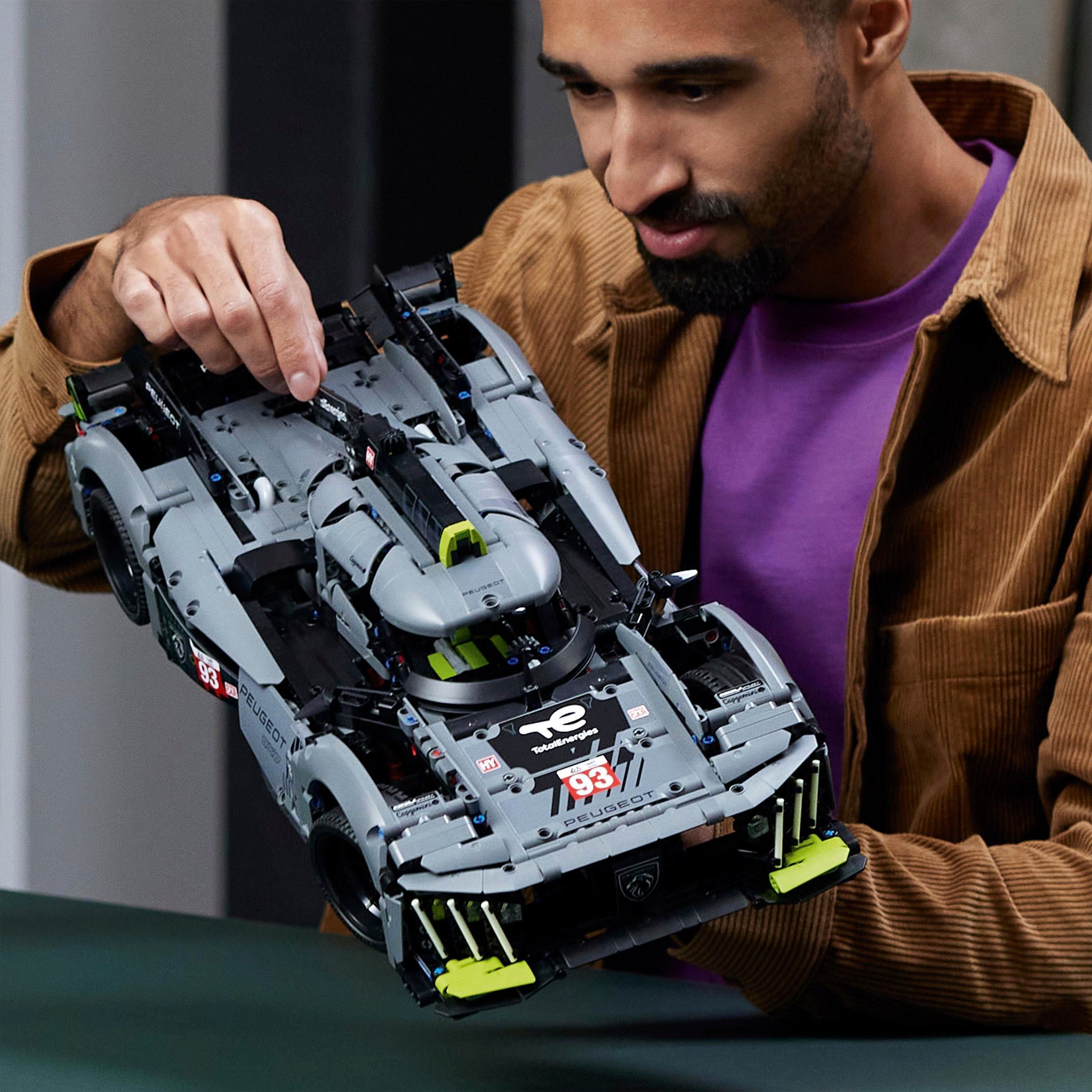 LEGO® Konstruktionsspielsteine PEUGEOT 9X8 24H Le Mans Hybrid Hypercar (42156), LEGO® Technic, (1775 St)