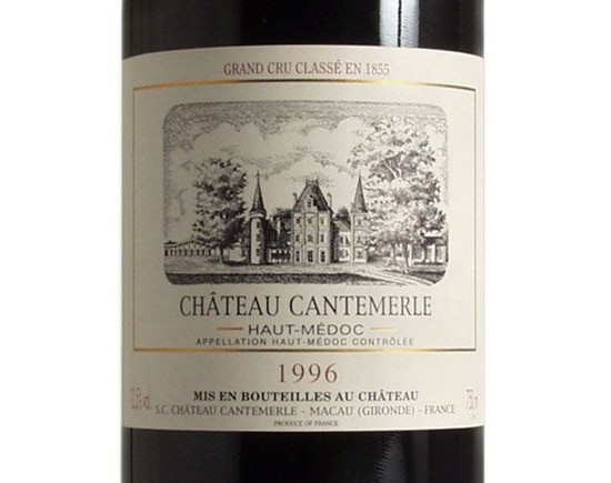 Château Cantemerle 1996 Bordeaux Haut-Médoc