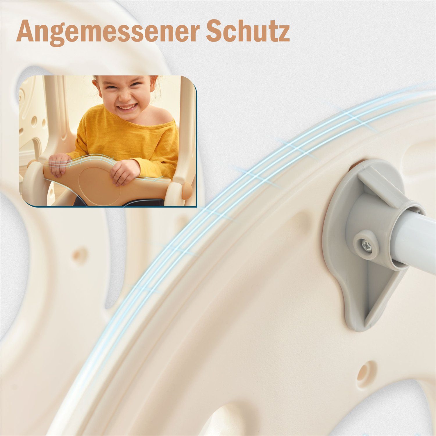 Fangqi Indoor-Rutsche 4-in-1-Kinderrutsche, Indoor-Spielzeug, Rutschenset,Weihnachtsgeschenk, (mit Bus, Rutsche, Aktivitätsleiter, Basketballkorb und passenden Basketbällen)