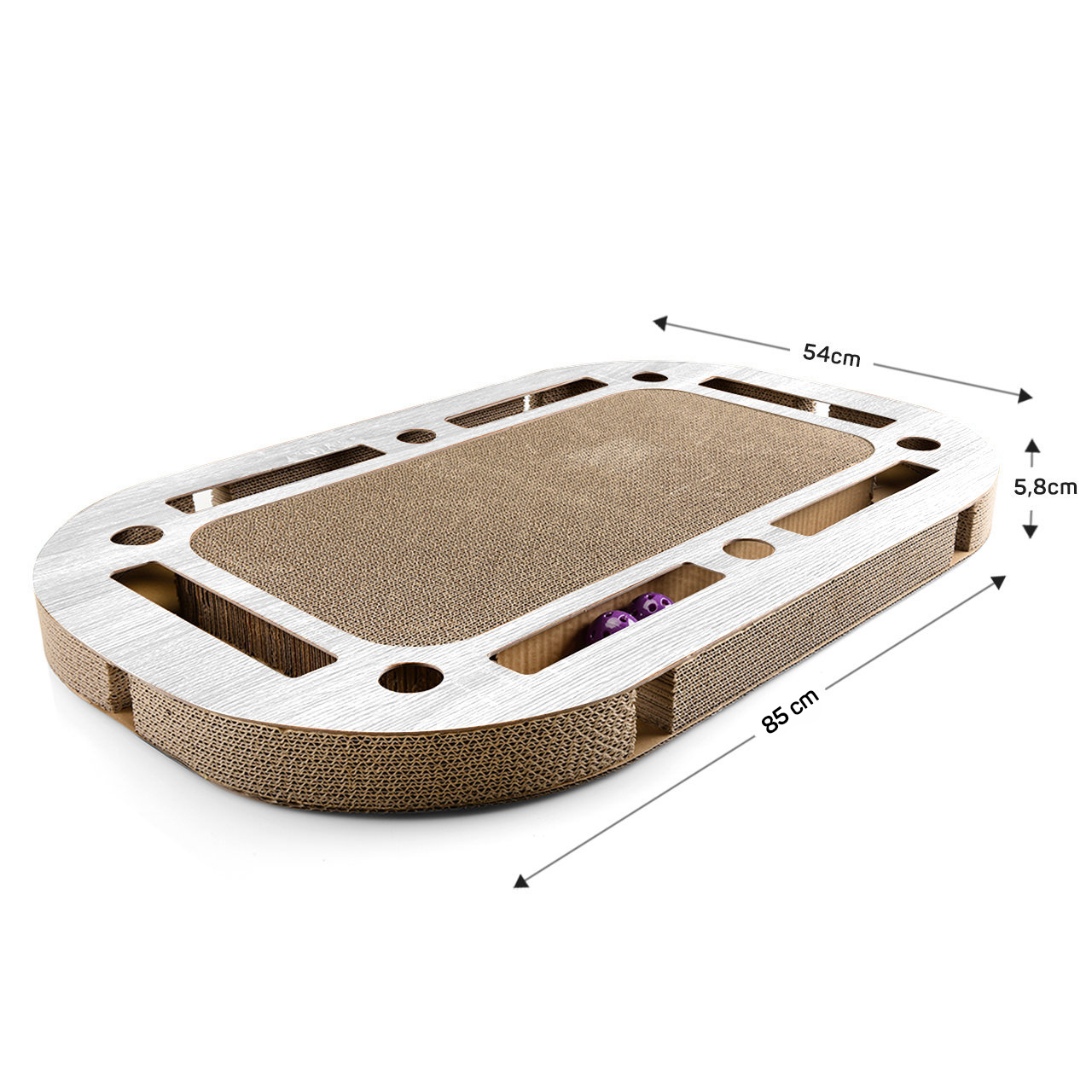 Canadian Cat Company Intelligenzspielzeug Canadian Cat Company Katzenspielplatz PlayPlate weiß
