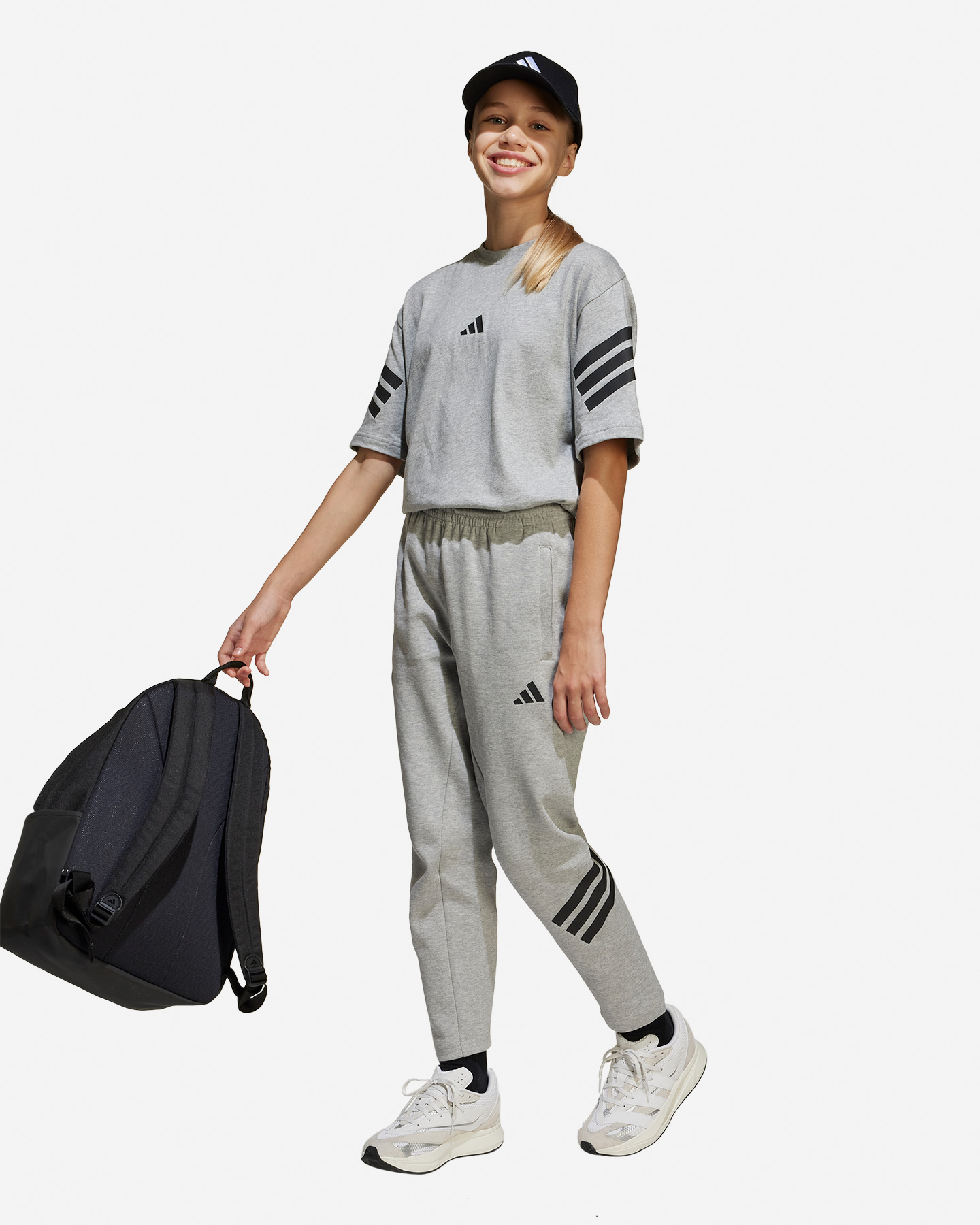 Koszulka Adidas Boxy 3stripes Jr JN8087