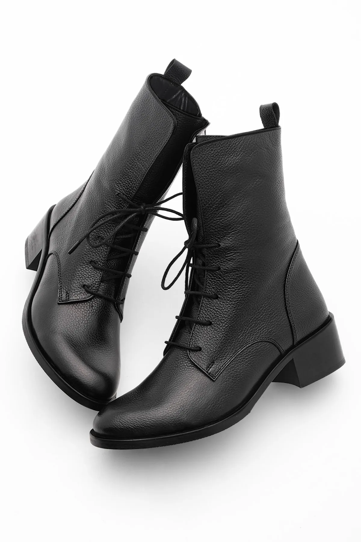 Marjin  Stiefelette - Schwarz - Blockabsatz