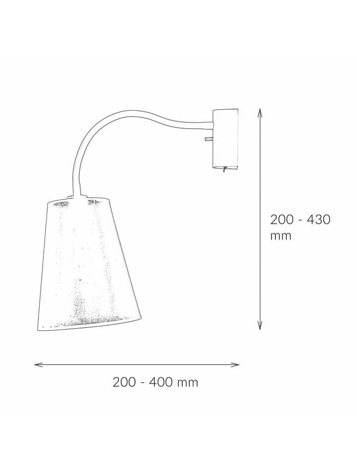 Licht-Erlebnisse Wandlampe in Schwarz günstig kaufen onesize