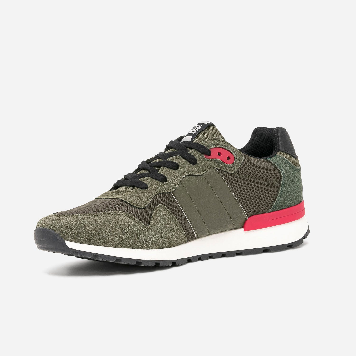 Tennis JACK & JONES kaki bi matière