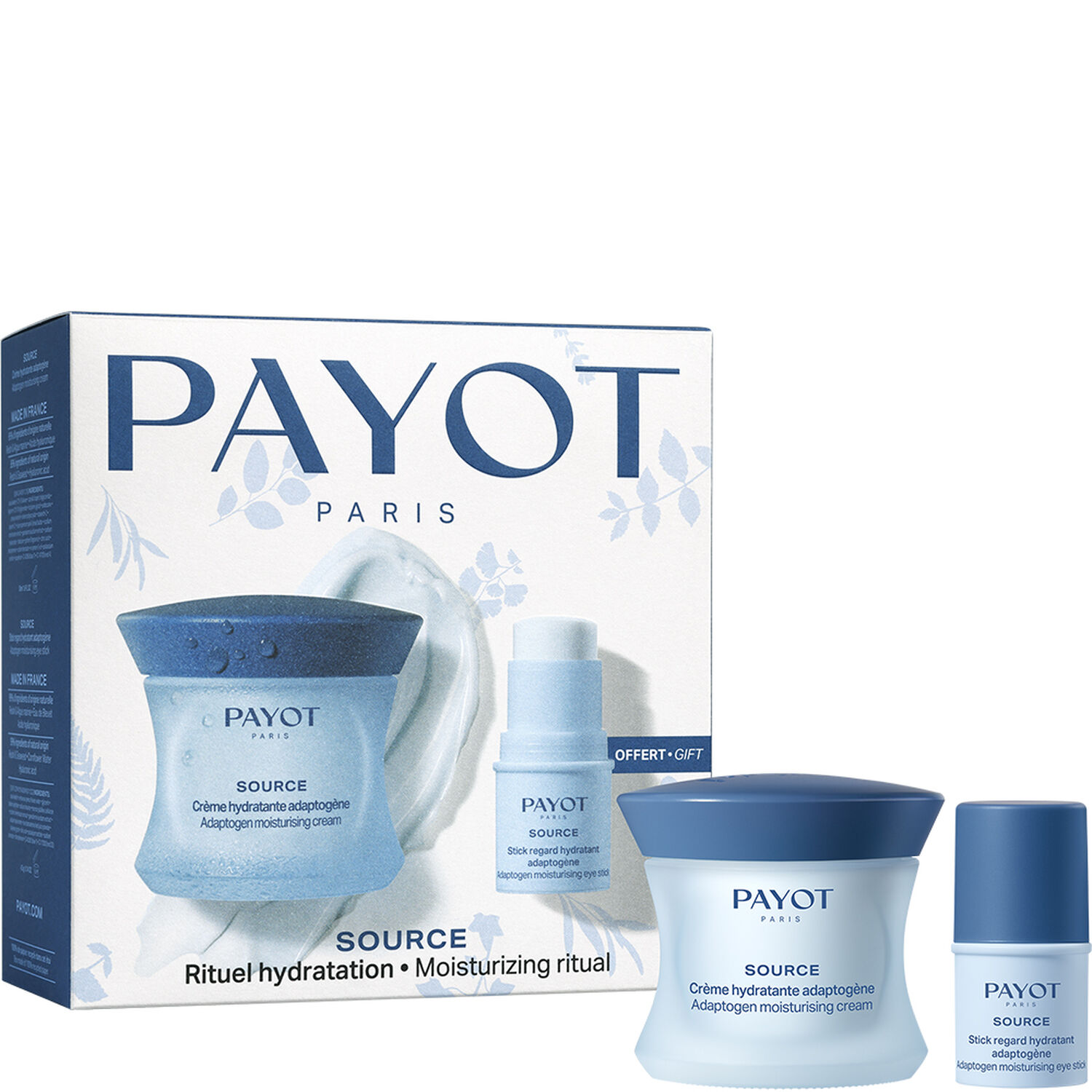 Payot Duo Source Coffret Rituel Hydratation - Crème 50 ml + Stick Regard 4,5g