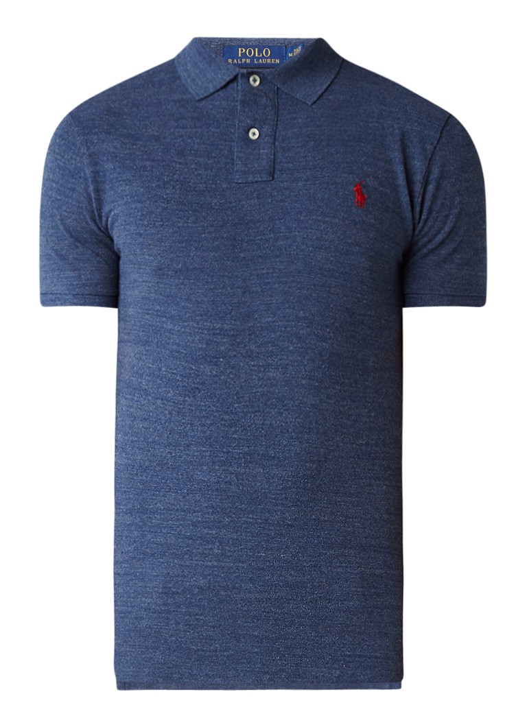Ralph Lauren pielāgots, pieguļošs polo krekls ar izšuvumu no logotipa