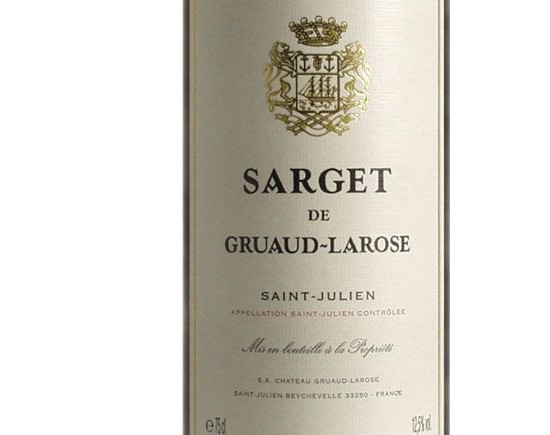 Sarget de Gruaud-Larose Rouge 1995 Bordeaux Saint-Julien
