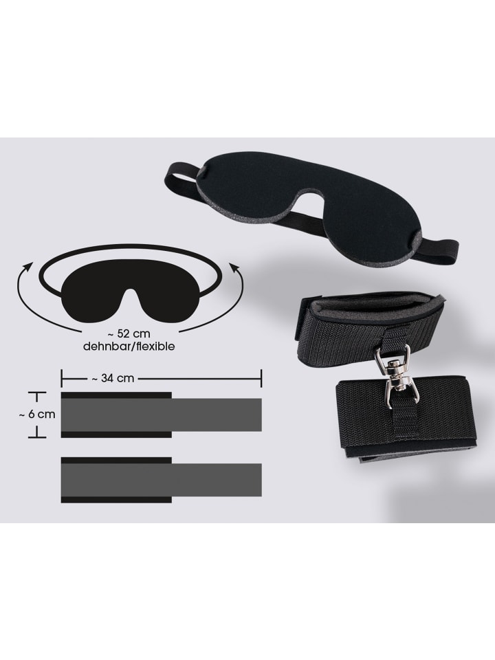 Bad Kitty Fesseln Einsteiger -Set in schwarz günstig kaufen onesize