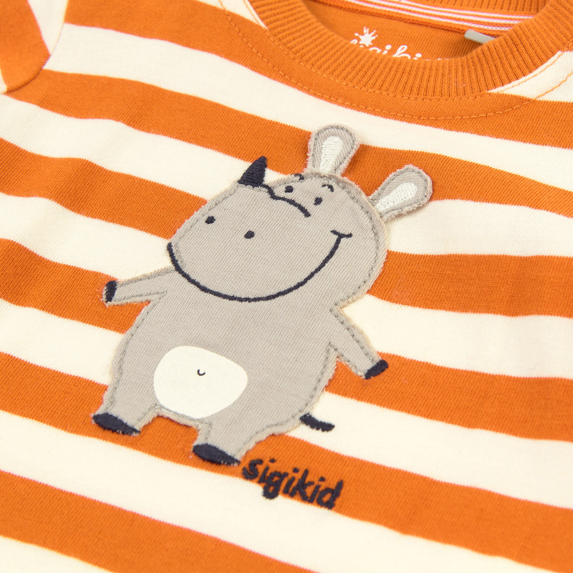 Baby T-Shirt orange/weiß