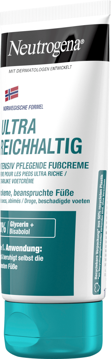 Fußcreme Trockene Haut, Norwegische Formel, 100 ml