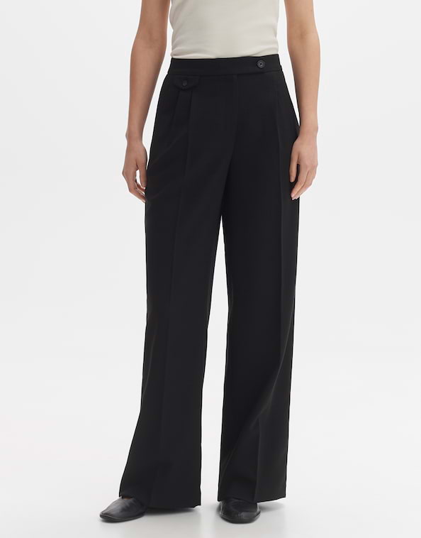 Bundfaltenhose Marzena asymmetric