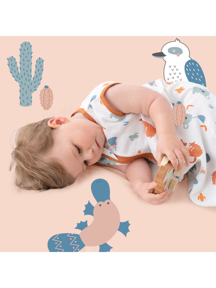 Schlummersack Musselin Babyschlafsack, 0.5 TOG in Braun günstig kaufen