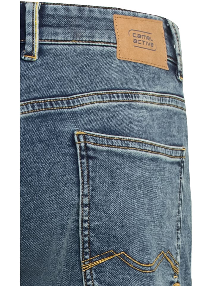 Camel Active Jeans - Tapered Fit -  in Blau/ Dunkelblau günstig kaufen