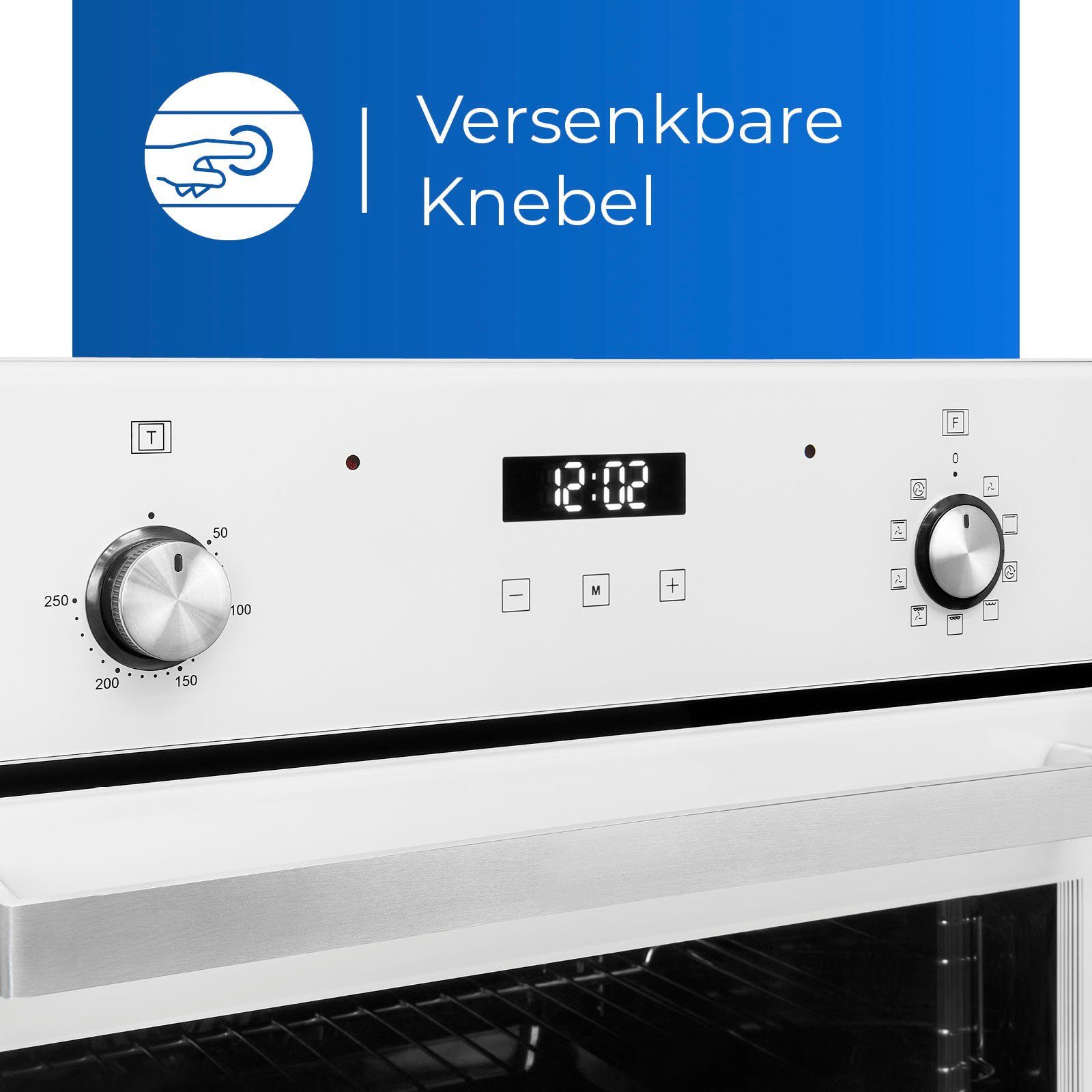 exquisit Backofen-Set BAKOIN76601, mit Teleskopauszug nachrüstbar