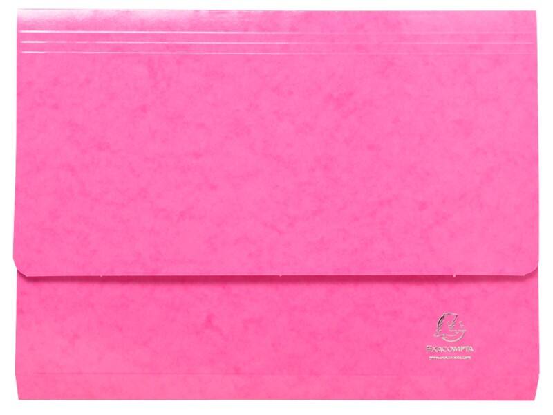 Exacompta Iderama Dokumentenmappe 6507Z Karton 35,7 (B) x 24,5 (T) x 0,4 (H) cm Rosa 10 Stück