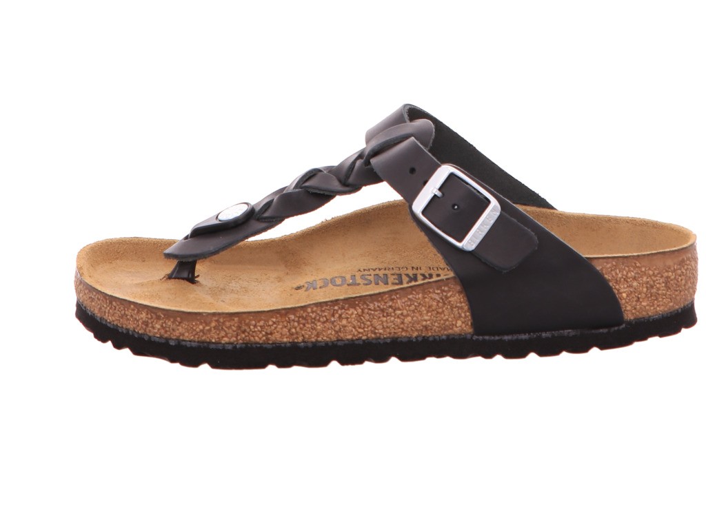 BIRKENSTOCK Komfort Sandalen schwarz Gizeh Braided FL Black