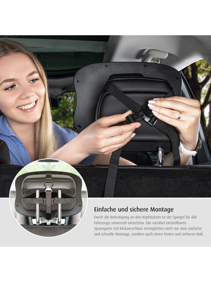 Reer BabyView LED Auto-Sicherheitsspiegel mit Licht in Grau ab 0 Monate günstig kaufen onesize