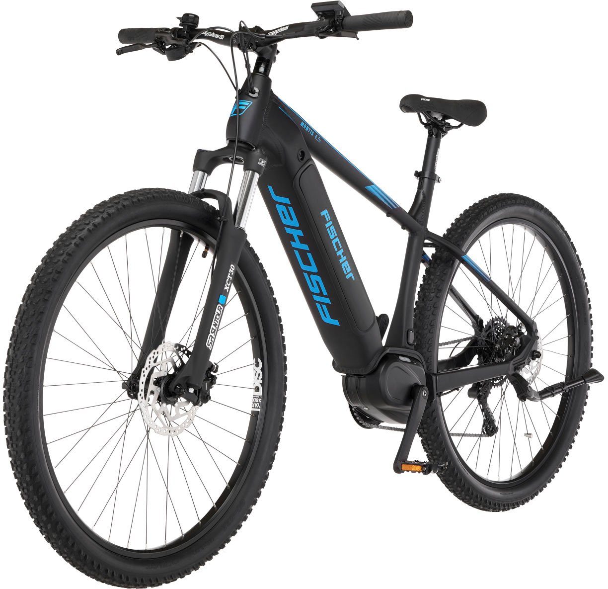 FISCHER Fahrrad E-Bike MONTIS 4.5i 522, 10 Gang Shimano Deore Schaltwerk, Kettenschaltung, Mittelmotor, 522 Wh Akku, (mit Fahrradschloss)
