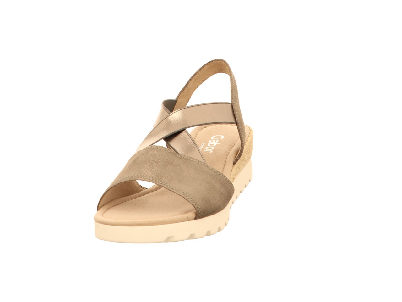 GABOR Komfort Sandalen silber