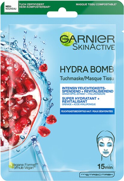 Garnier SkinActive Hydra Bomb Tuchmaske Granatapfel Tuchmaske