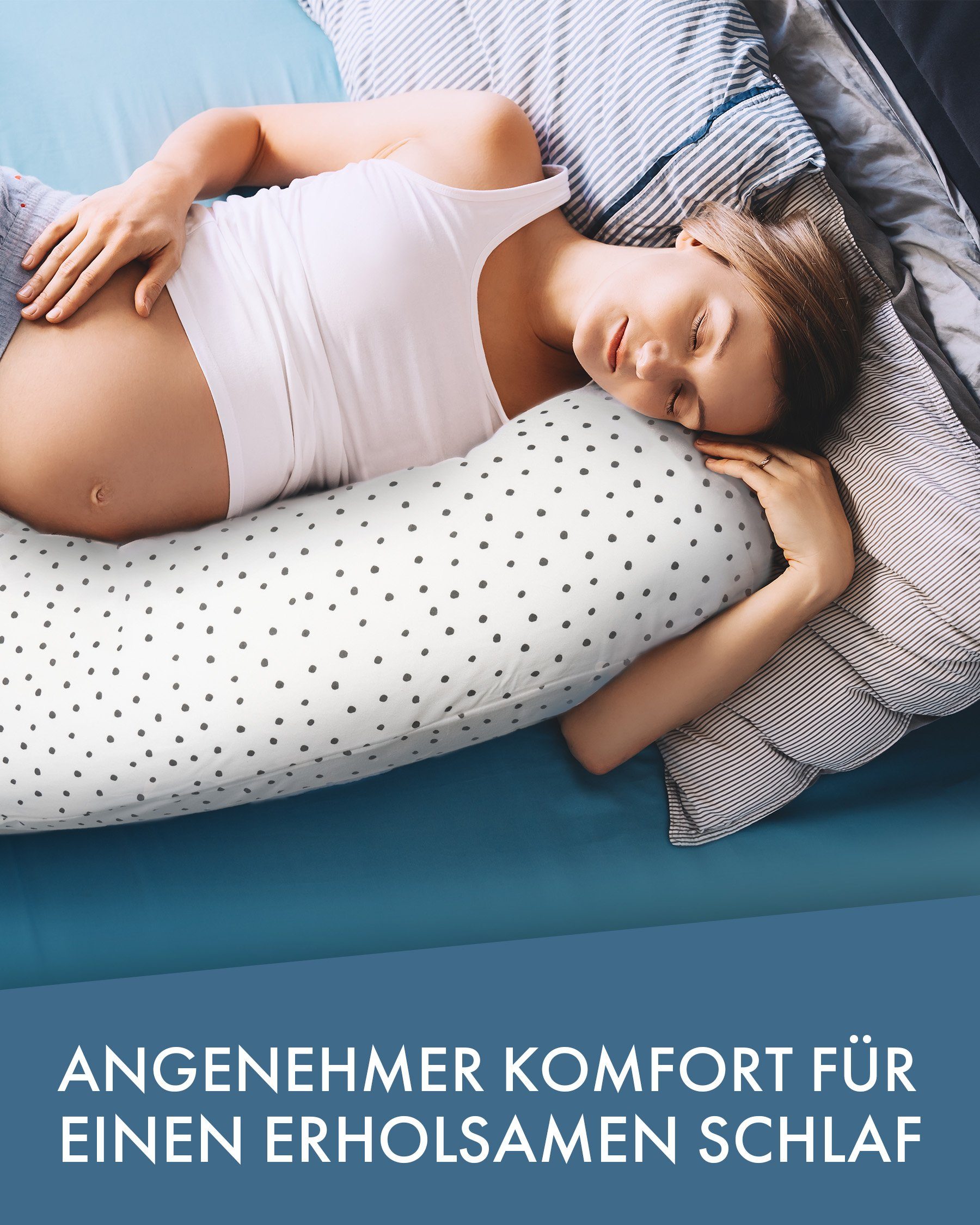 pic Bear Stillkissen pic Bear Premium Stillkissen - hochwertiges Schwangerschaftskissen, hochwertiger Baumwoll Jersey Bezug, kuschelweich und anschmiegsame