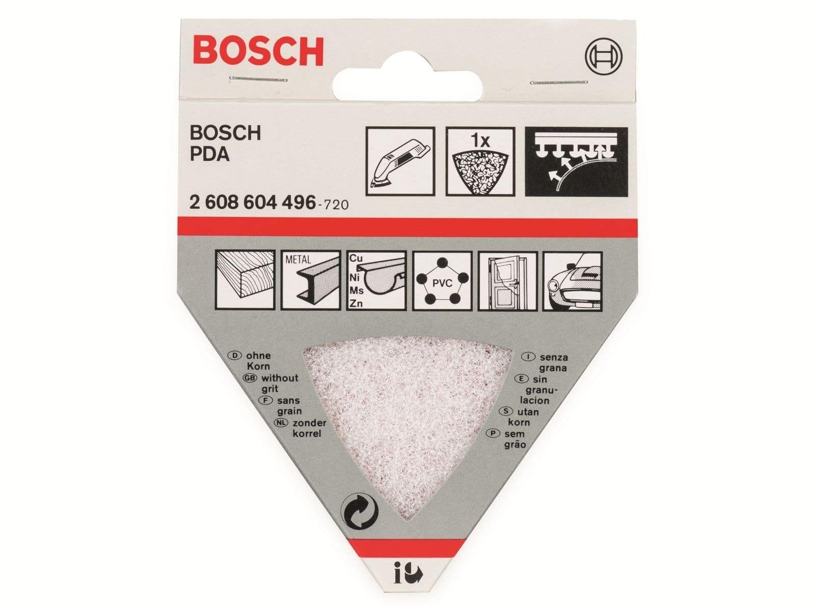 BOSCH Allesschneider BOSCH Reinigungsvlies für Dreieckschleifer