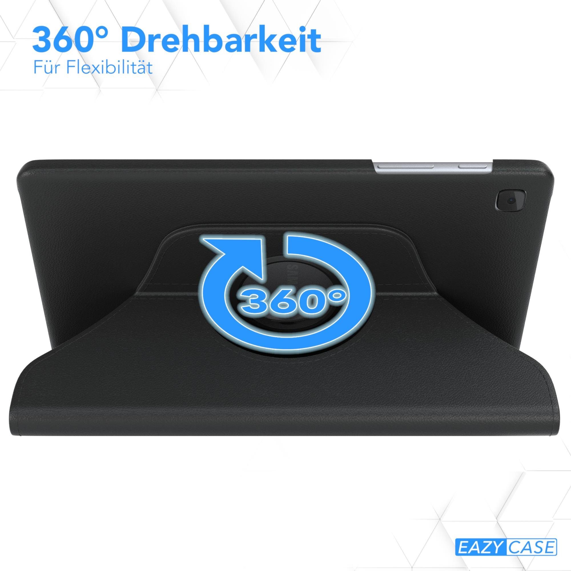 EAZY CASE Tablet-Hülle Rotation Case für Samsung Galaxy Tab A7 Lite 8,7 Zoll, Hülle 360° drehbar mit Standfunktion Etui Anti-Kratz Tasche Schwarz