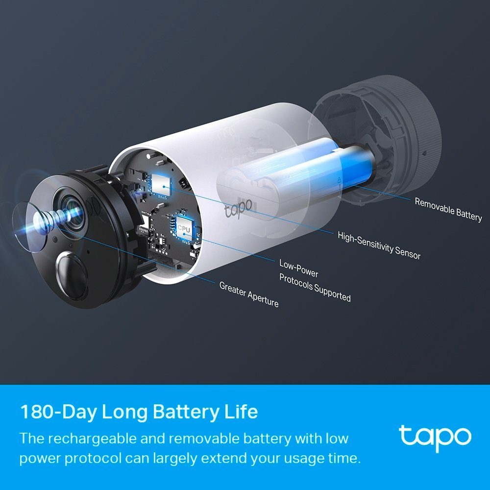 TP-Link Tapo C400S2 Smart Wire-Free Security IP Kamerasystem Überwachungskamera (Außenbereich)