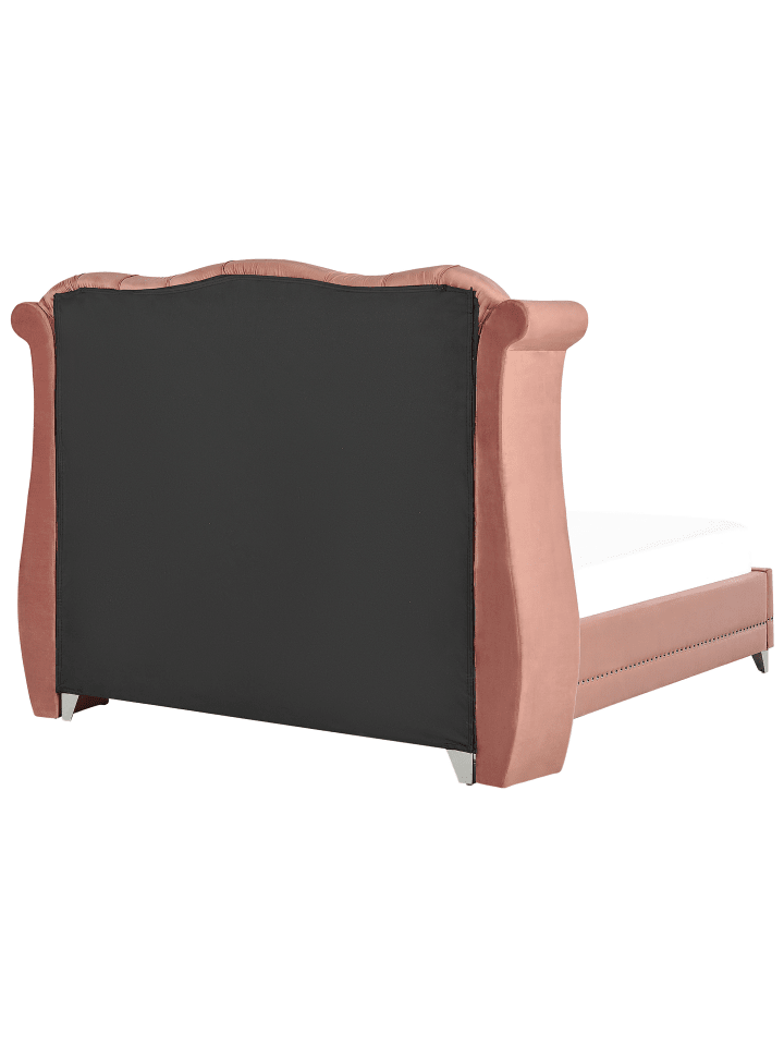 Beliani Doppelbett AYETTE in Rosa - (W) 205 x (H) 154 x (L) 215 cm günstig kaufen onesize