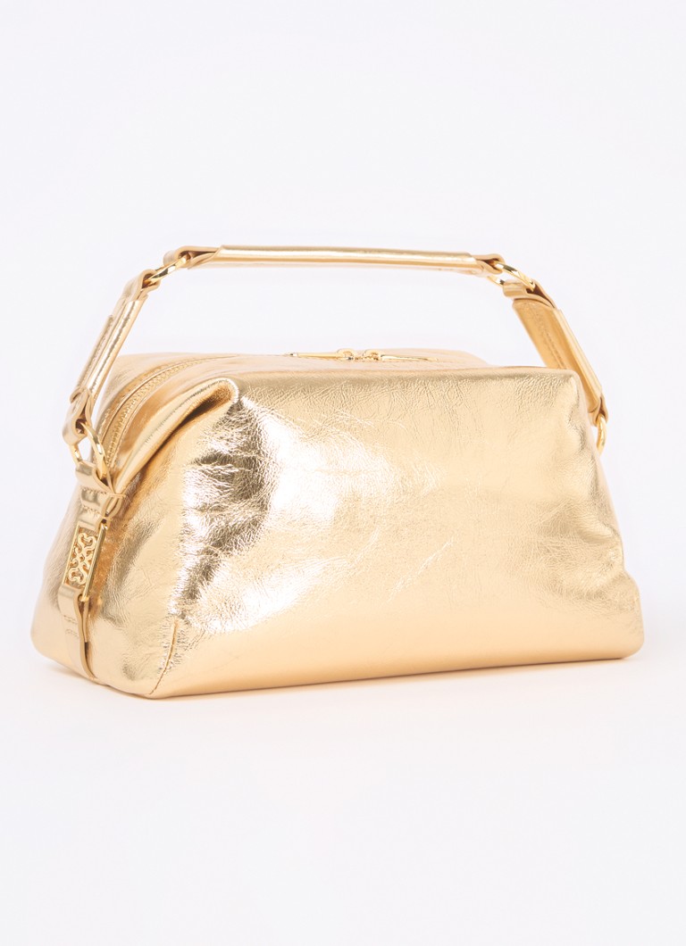 Sandro Leather handbag with metallic finish