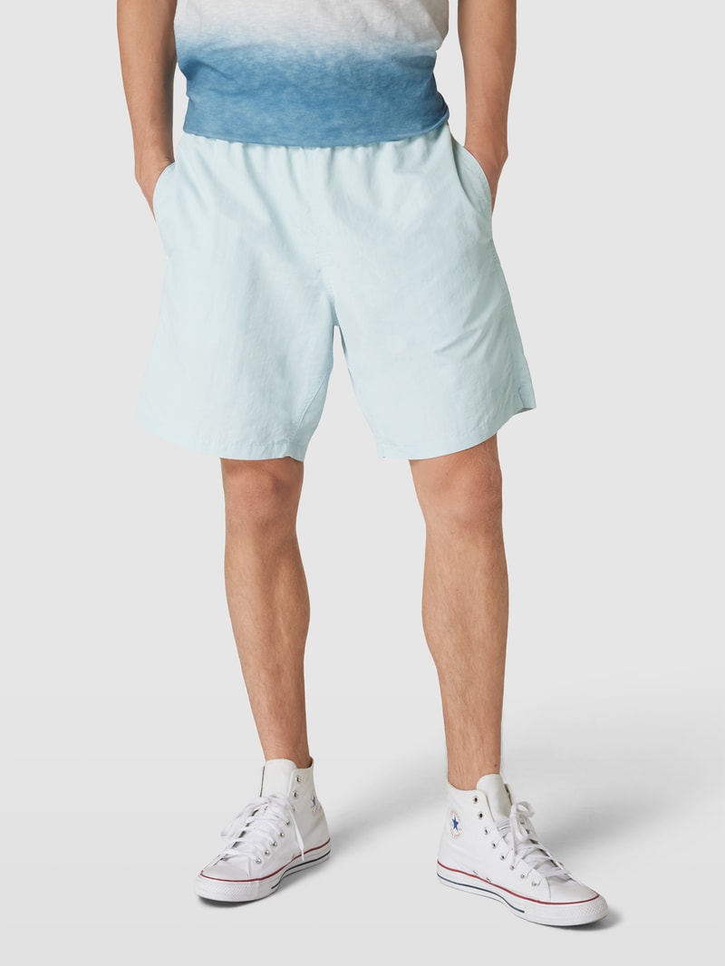 Shorts mit elastischem Bund in hellblau