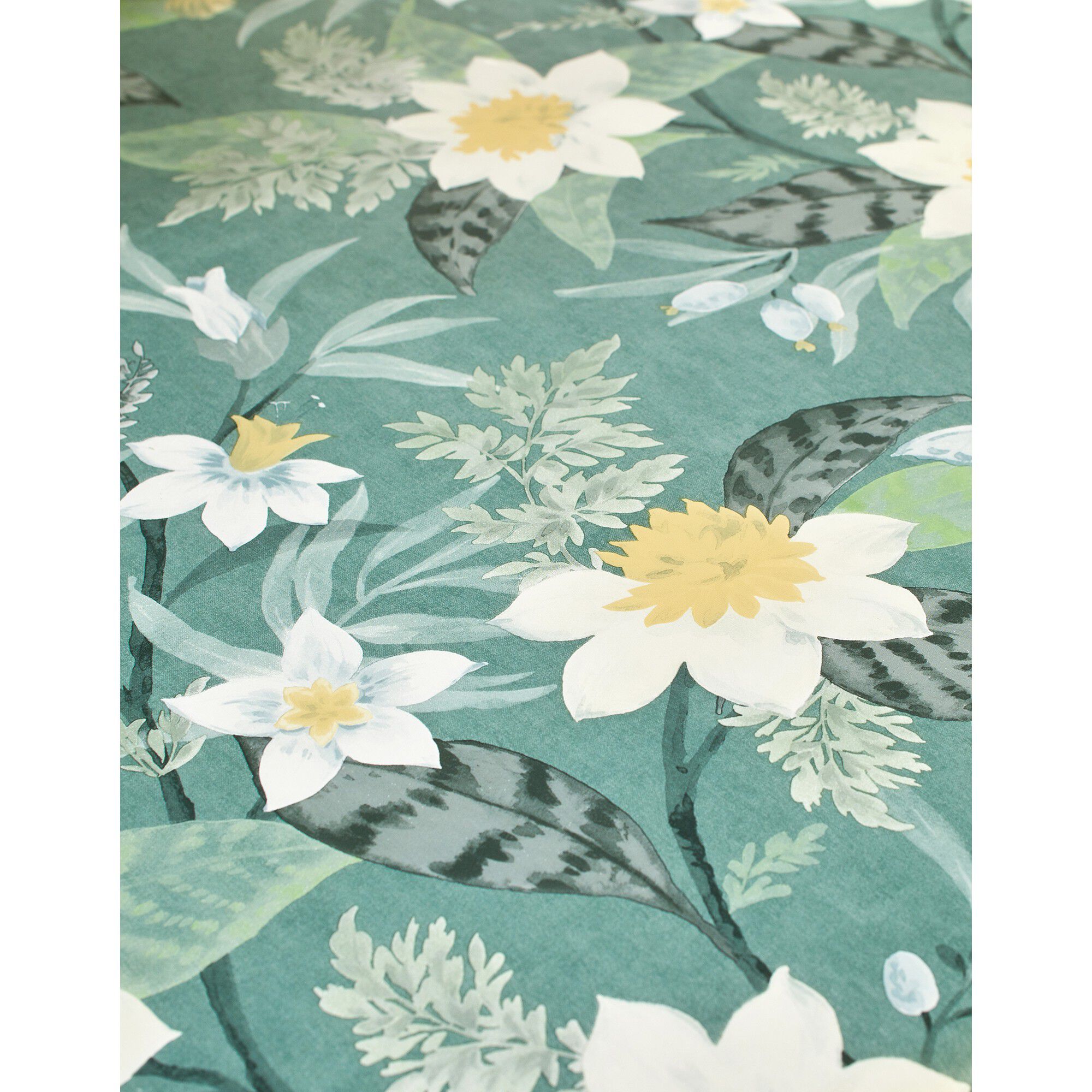 Nappe toile cirée imprimé Hellébore