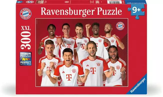 Kinderpuzzle ab 9 Jahren - FC Bayern Saison 2023/24 - 300 Teile