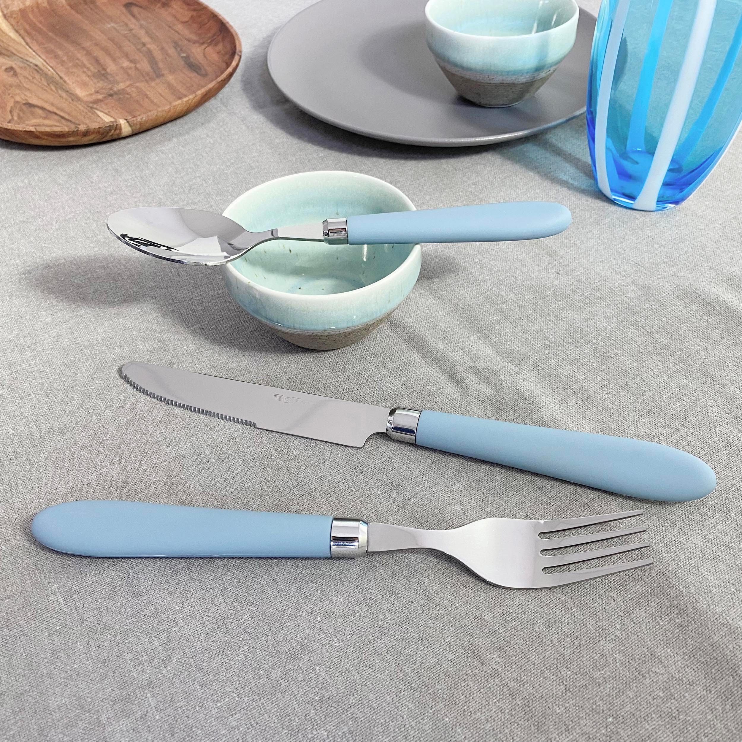 my home Besteck-Set Celia, Messer mit Wellenschliff, spülmaschinengeeignet, 30-teilig