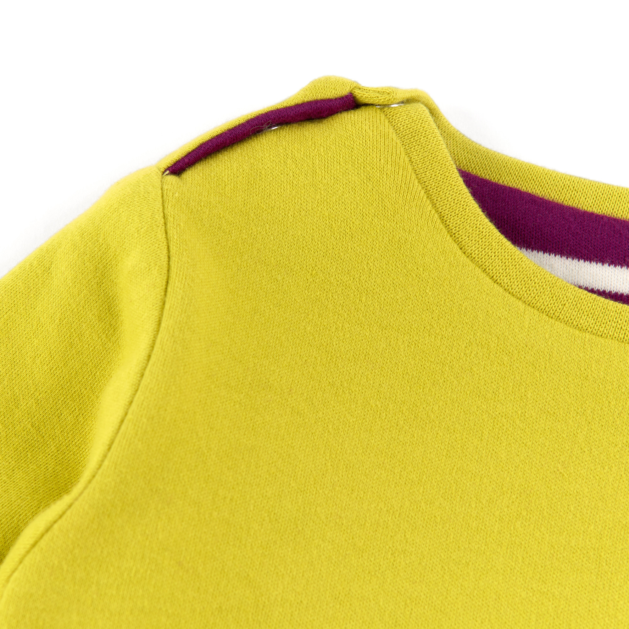 Baby Wendeshirt gelbgrün oder lila/weiß gestreift