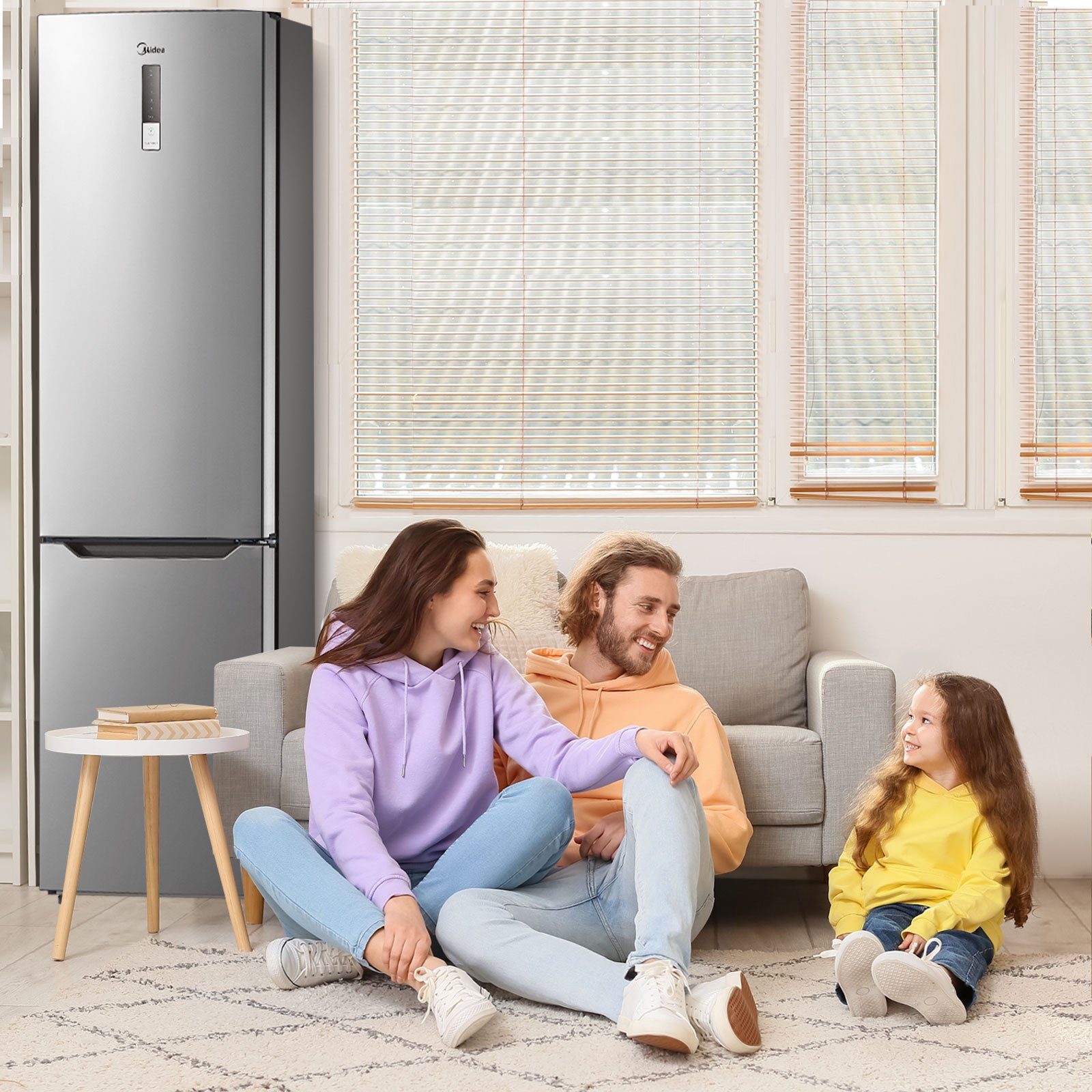 Midea Kühl-/Gefrierkombination MDRB424FGE02OA, 188 cm hoch, 59.5 cm breit