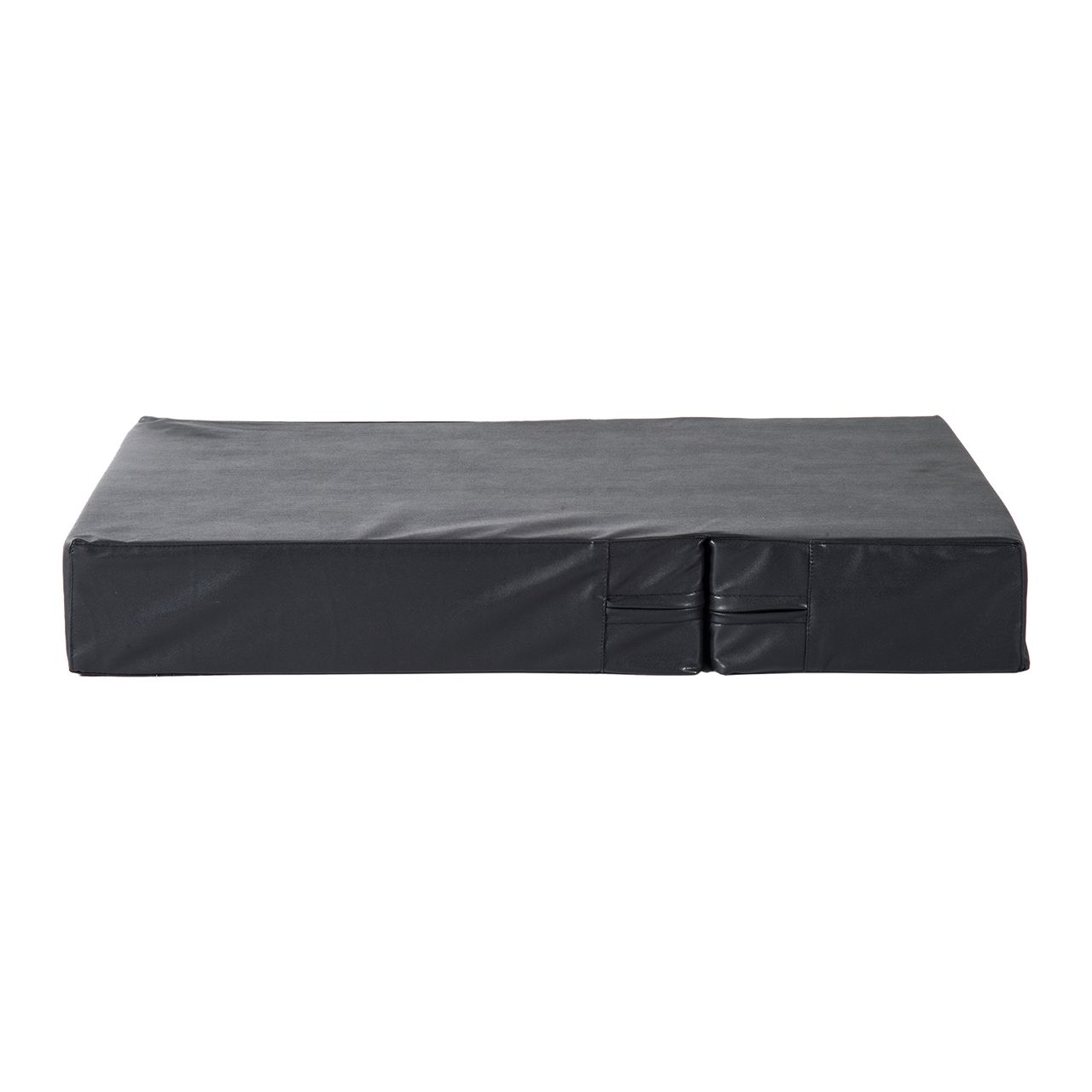 PawHut Tiertreppe Tierunterlage Klappbar Hundetreppe Treppe Unterlage für Katzen und Hunde Schwarz L45 x B39 x H20 cm