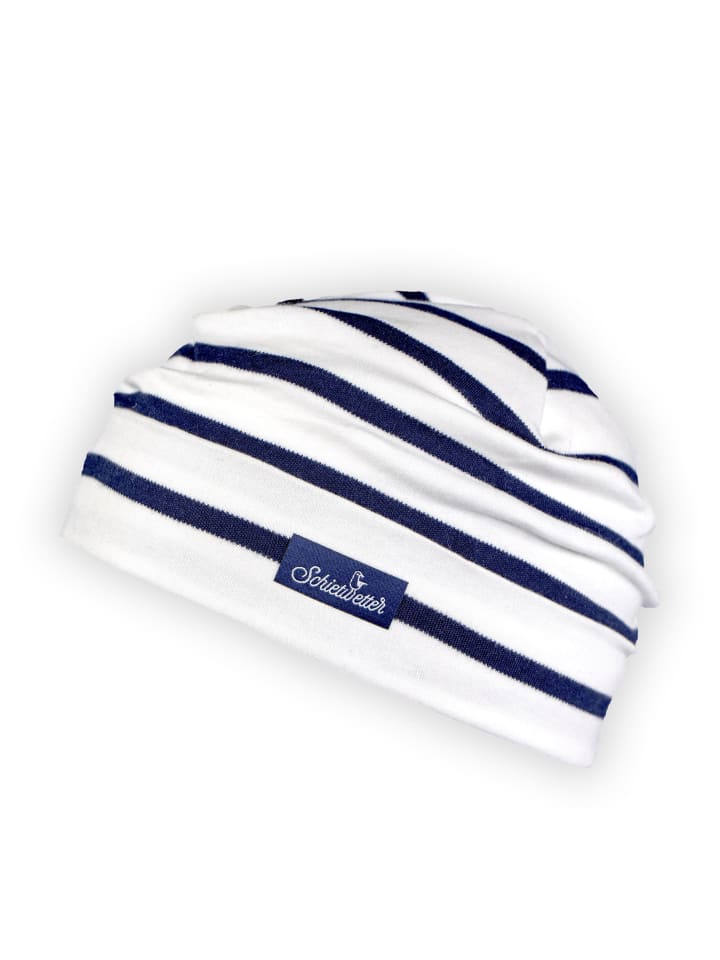 SCHIETWETTER Mütze , dehnbar, modisch, flauschig in weiß-navy günstig kaufen onesize