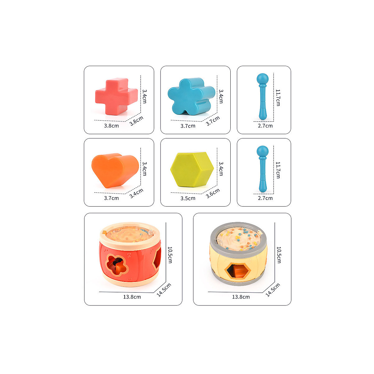 multifunktionale Kindertrommel pädagogisches Musikinstrument für Kinder