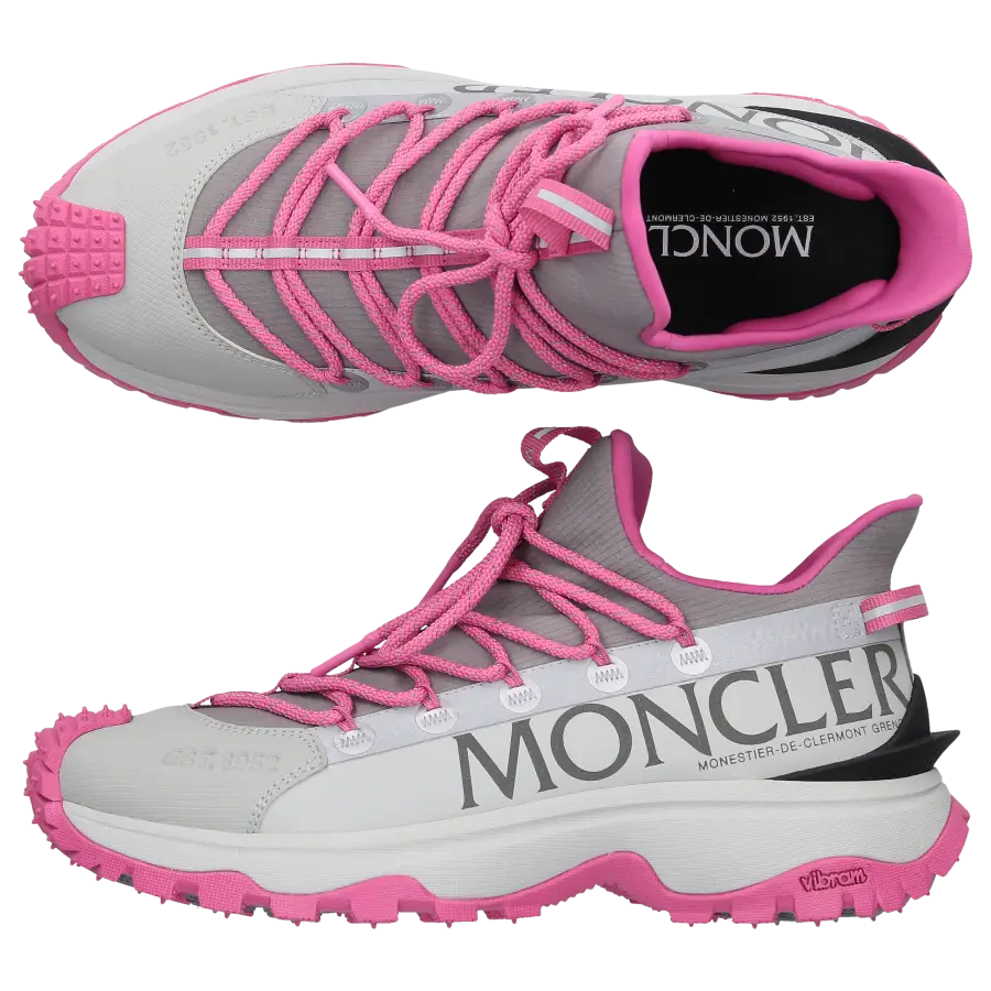 Moncler - Sneaker low TRAILGRIP LITE 2 Kalbsleder - grau
