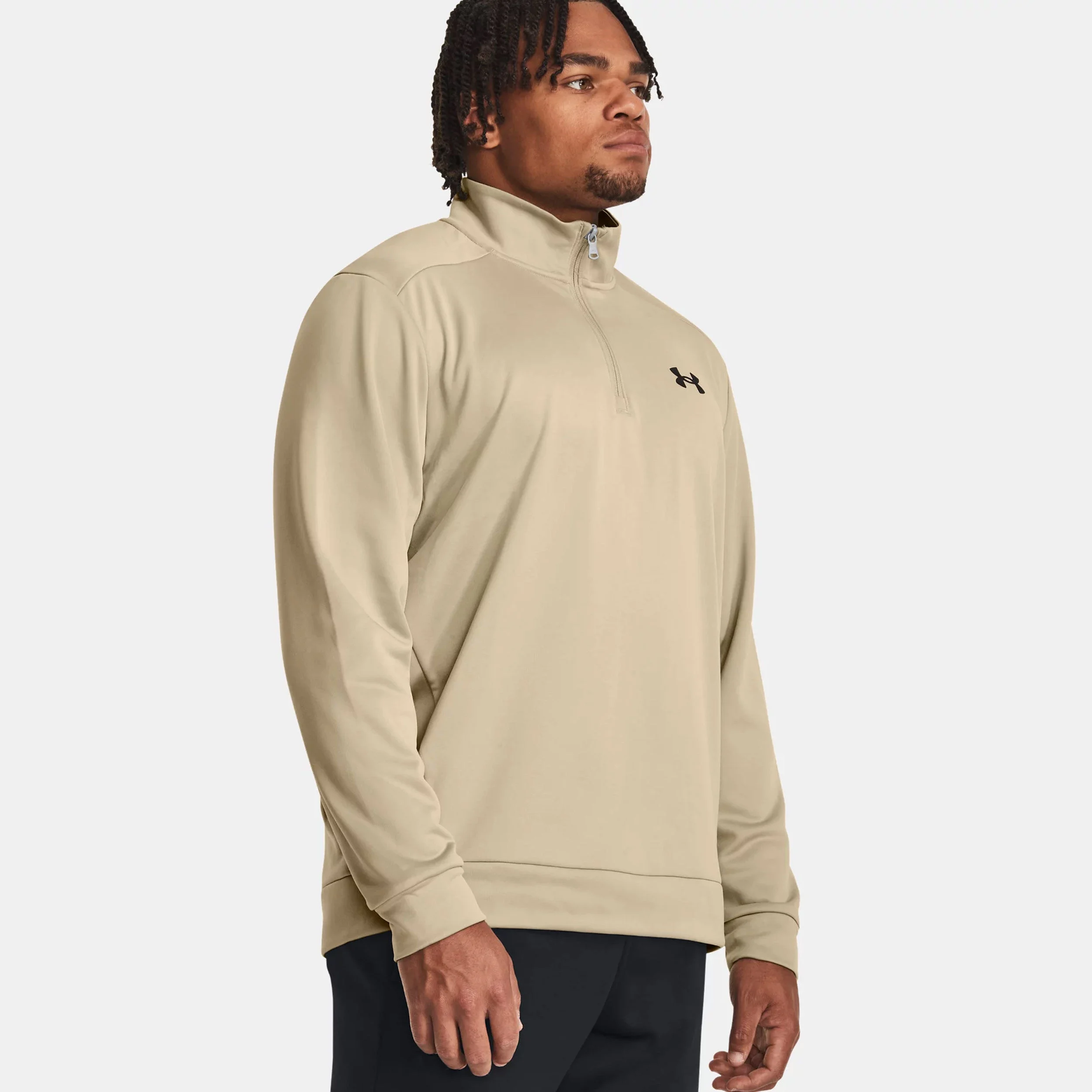 Quarter Half-Zip Longsleeve Herren - Khaki