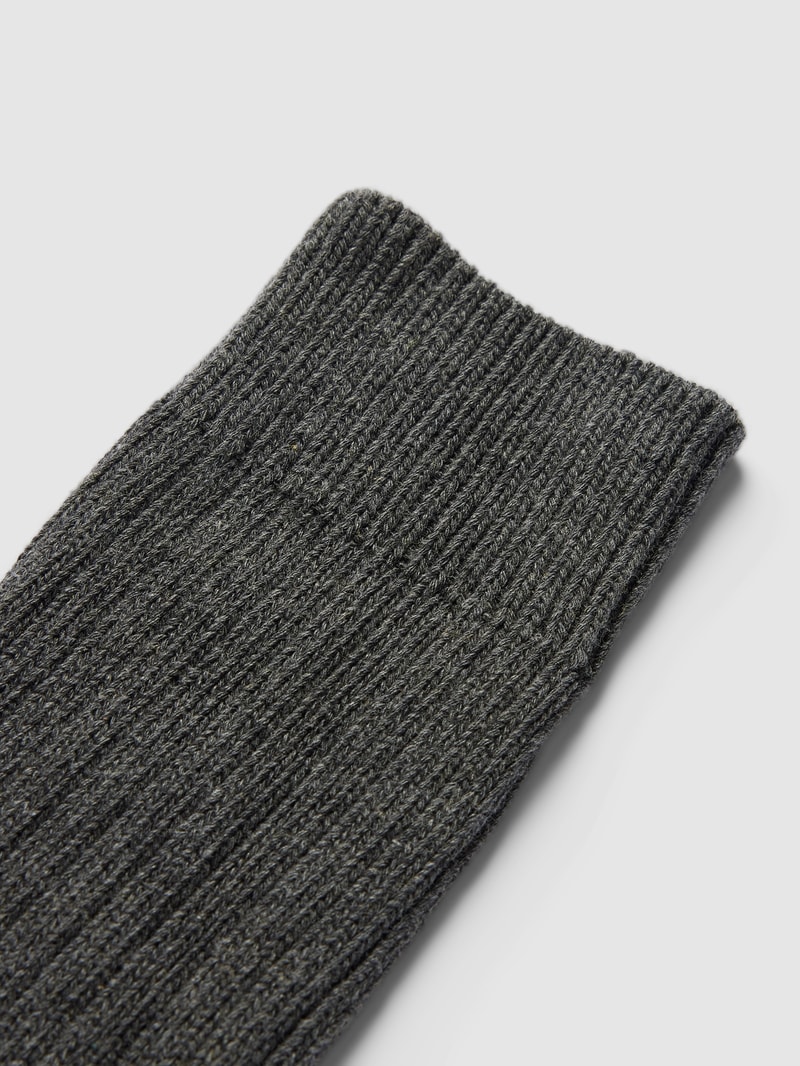 Socken mit Label-Detail Modell 'HANNA' in graphit