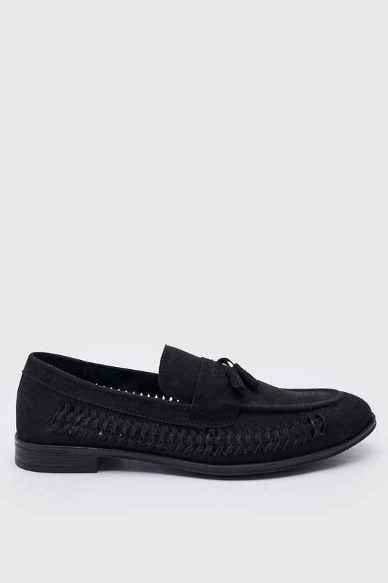 Loafer aus Wildlederimitat