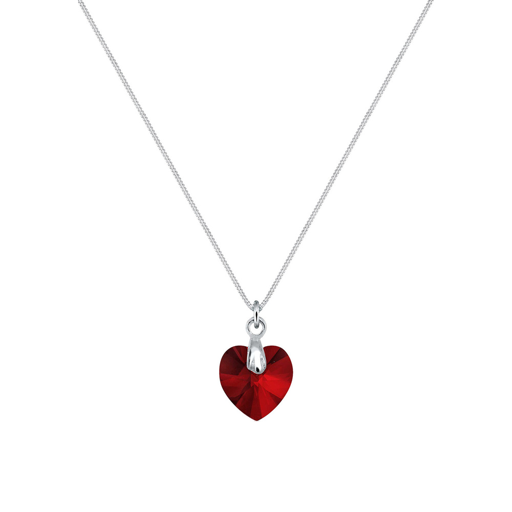 Elli Elli Collier Coeur Cristal Collier  (925/1000) Argent collier