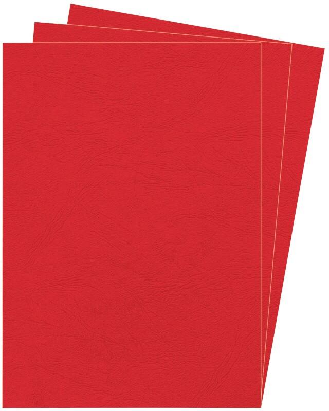 Fellowes Einbanddeckel Zellstoff Rot 25 Stück