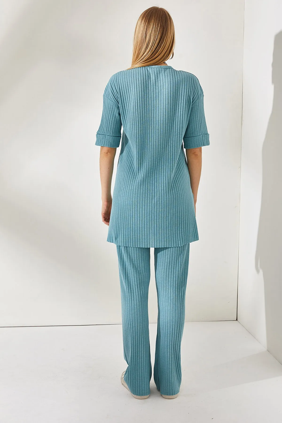 Olalook  Mintgrüner Lycra-Anzug mit kurzen Ärmeln für Damen, Unterteil, TKM-19000191