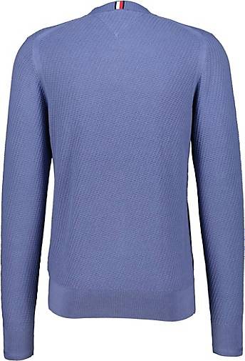 TOMMY HILFIGER Herren Strickpullover RECTANGULAR STRUCTURE CREW