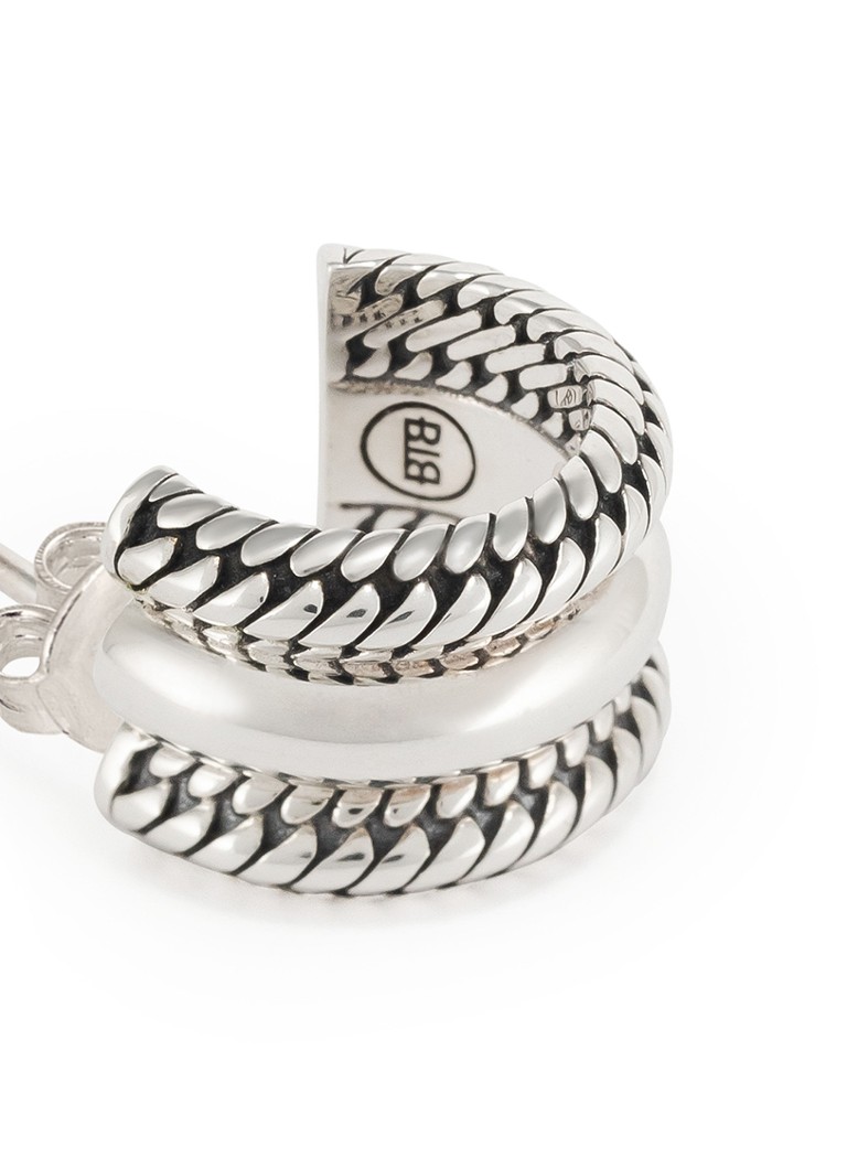 Buddha to Buddha Ben Triple single silver stud earring